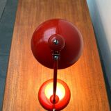 Red German table lamp mid-century 6556 by Christian Dell for Kaiser Idell, 1960s