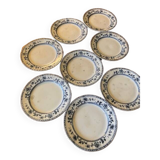 Set of 8 old English plates