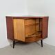 Vintage hoekkast met draaiende bar
