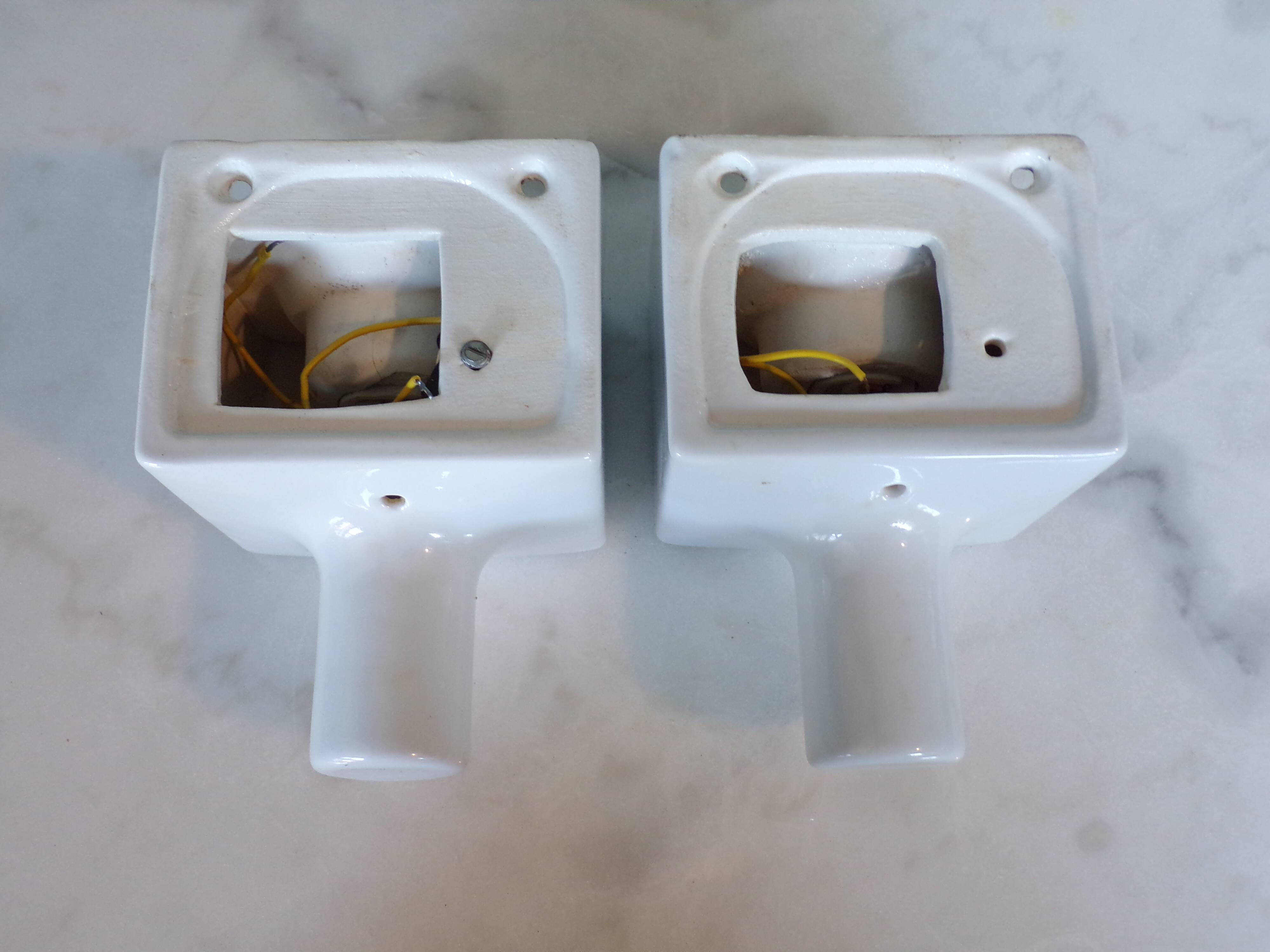 Pair of 1960 ceramic wall lights