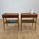 Pair of teak bedside tables AB Carlström, 1960