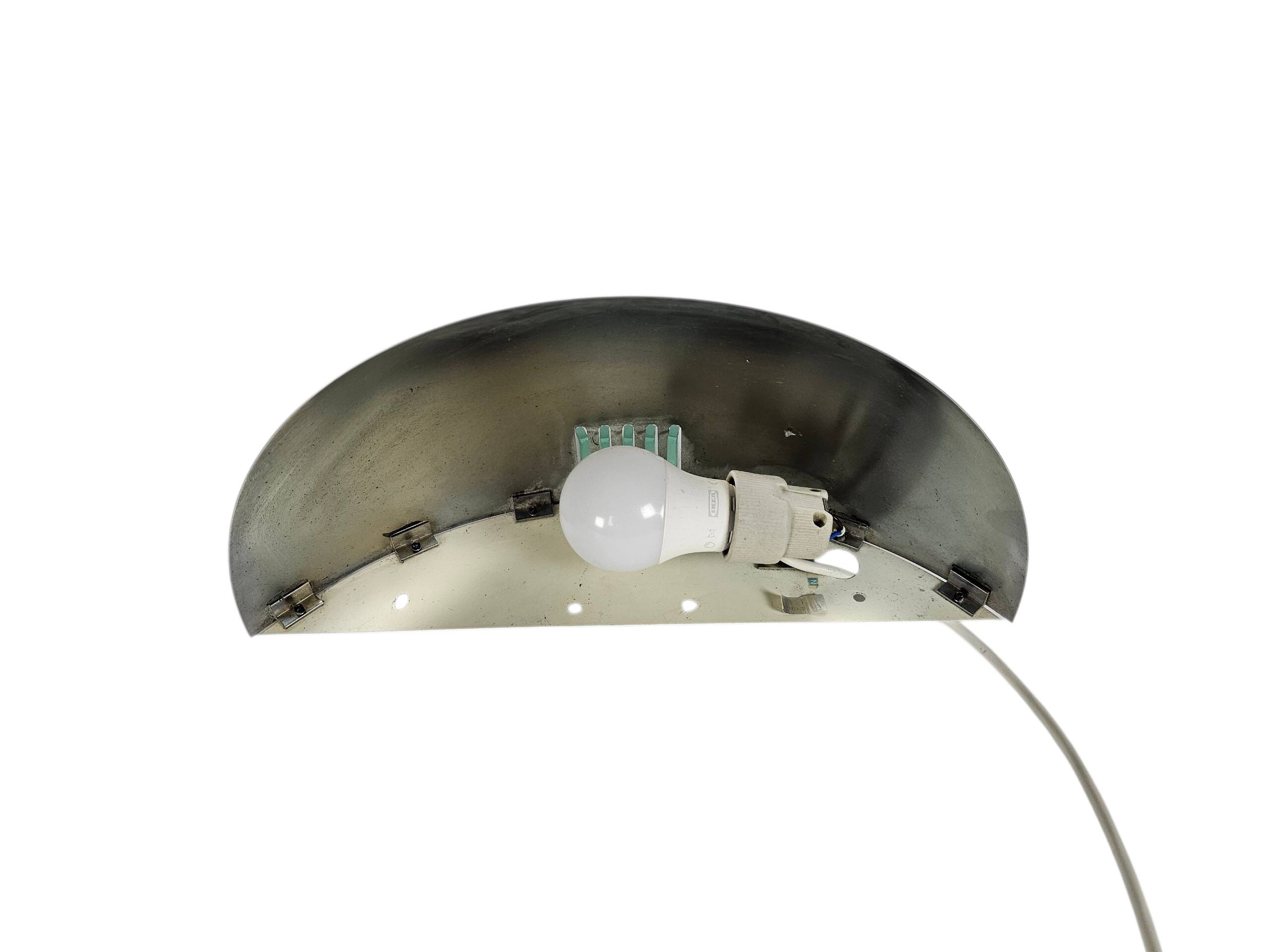 Wall lamp by 'Lumess Swiss' - Vintage - glass, chrome - Swiss design - 70s