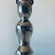 Eglomise glass candle holder