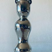 Eglomise glass candle holder