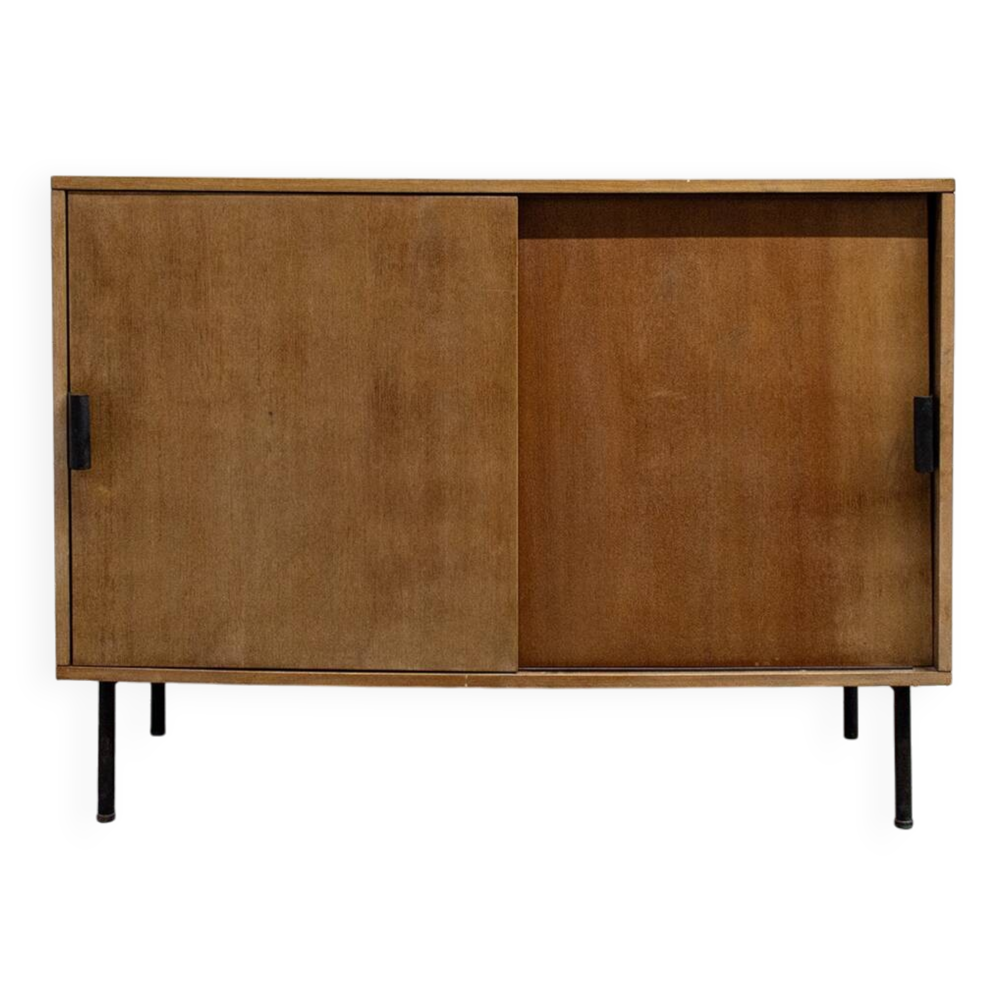 Credenza in legno e ferro Leonardo Fiori per ISA Bergamo Italia Anni '50