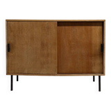 Credenza in legno e ferro Leonardo Fiori per ISA Bergamo Italia Anni '50