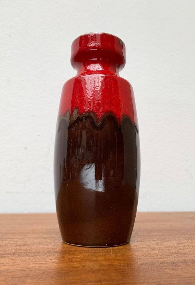 Mid-Century Fat Lava vase in ceramic WGP by Scheurich, West Germany, 1960s.