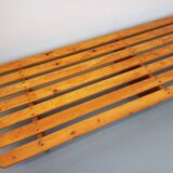 Pair of vintage  Perriand style  pine benches