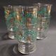 Vintage water glasses set of six with bird design from the 60s-70s.
