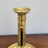 Paire de Bougeoirs Louis Philippe en laiton 1900s