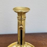 Paire de Bougeoirs Louis Philippe en laiton 1900s