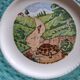 Vintage dessert service Les fables de la Fontaine