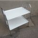 Desserte vintage pliante 2 plateaux