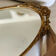 Golden cast iron mirror
