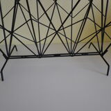 Magazines rack with very fine black metal geometric