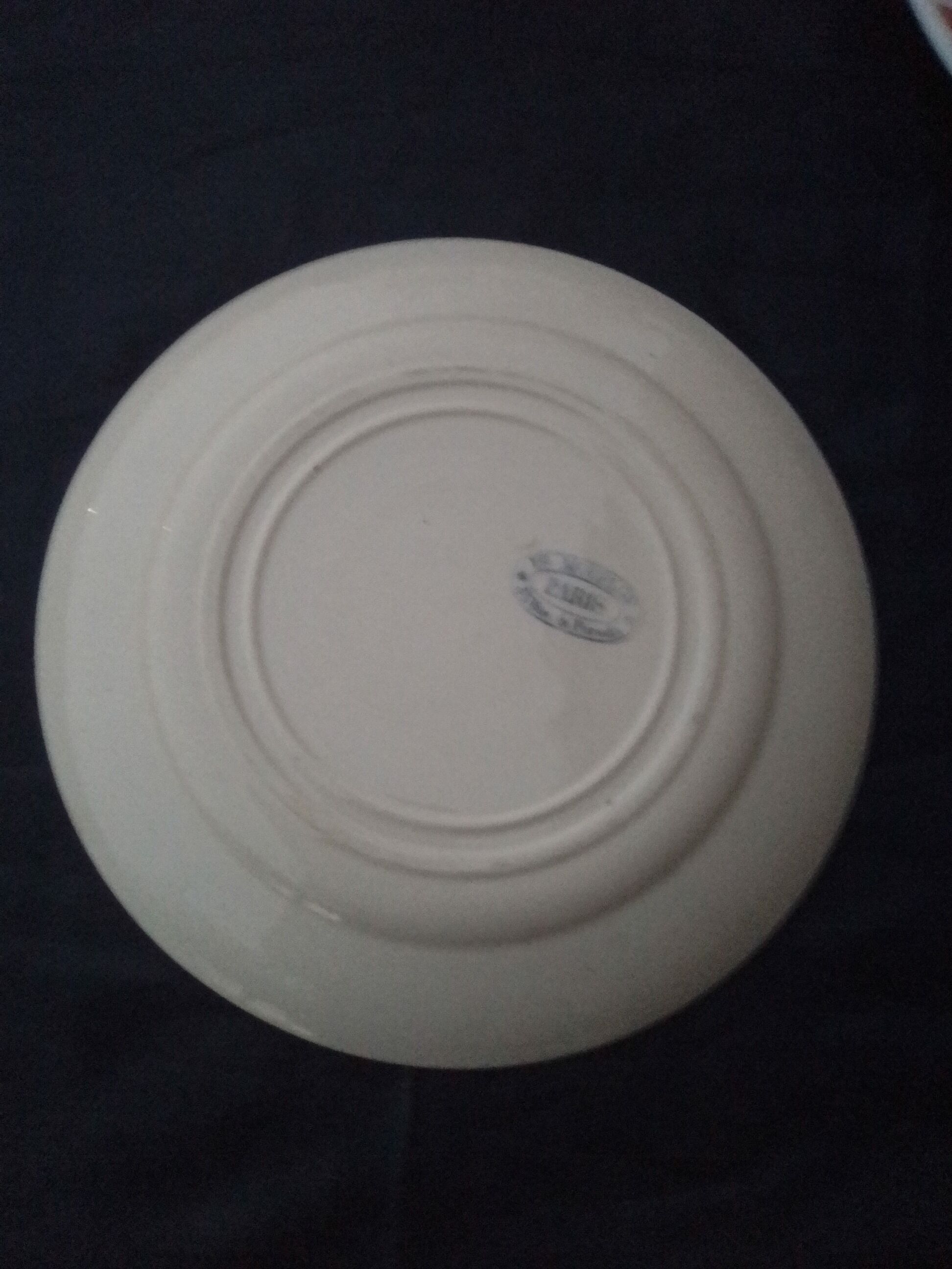 Flat plate HL Mouplot 33 rue de Paradis Paris Asian pattern diam 23 cm