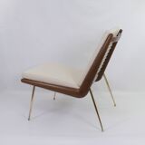 BOOMERANG ARMCHAIR by P. HVIDT & NIELSEN, ed. original, restored, 1950