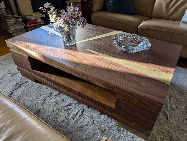 Table basse faite sur mesure
