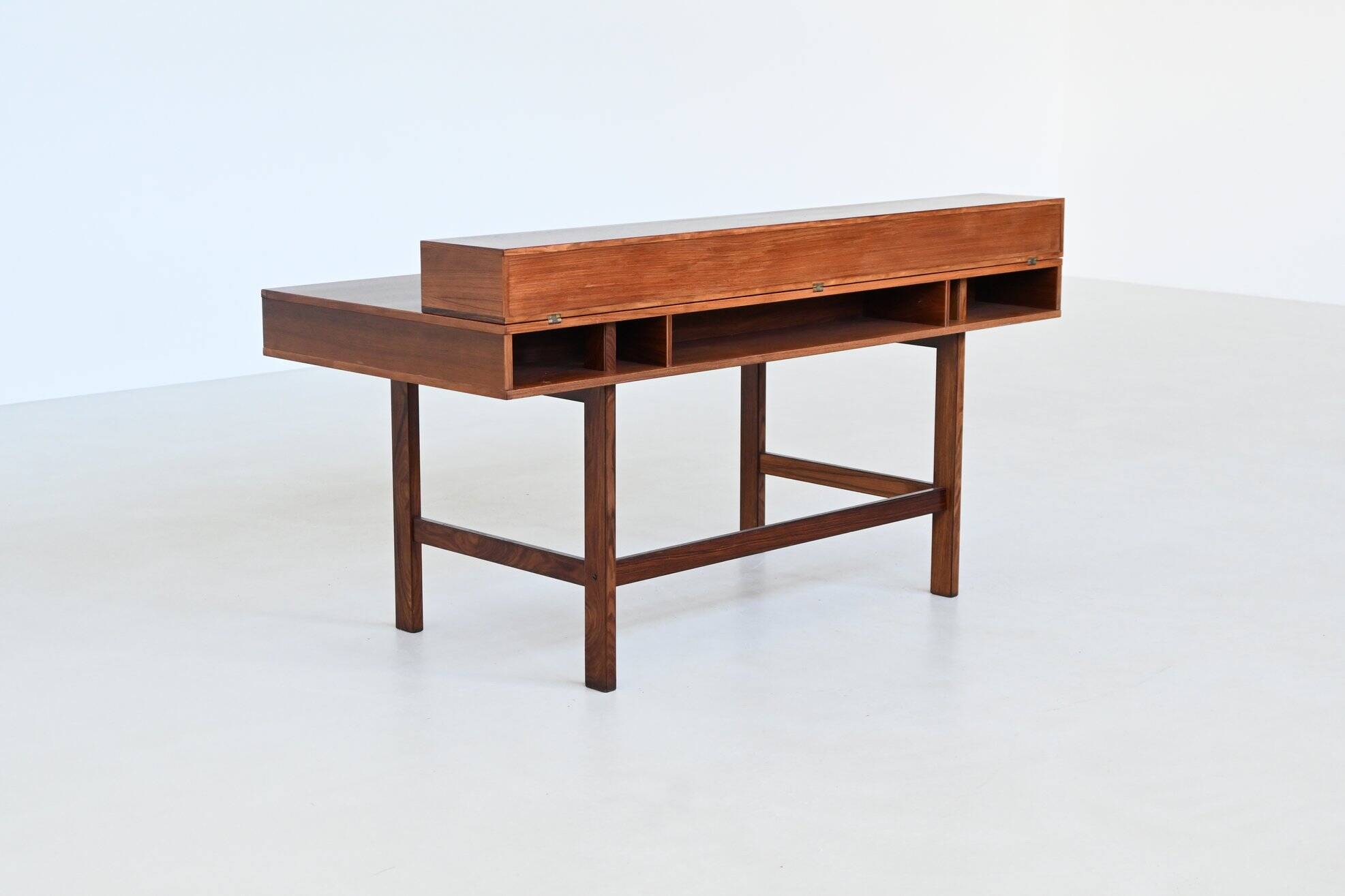 Bureau Peter Lovig Flip-Top Partners en palissandre, Lovig, Danemark, 1960