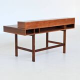 Bureau Peter Lovig Flip-Top Partners en palissandre, Lovig, Danemark, 1960
