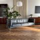 3-seater leather sofa Pen Club by Kwok Hoï Chan Steiner