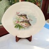 6 flat oval plates Salins