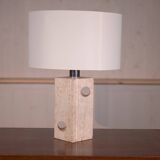 Travertine lamp attributed to Fratelli Manelli 1970's