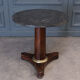 Mahogany pedestal table was central foot tripod gray marble of Sainte Anne nineteenth