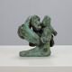 Sculpture en bronze figurative expressive, Pays-Bas, années 1970