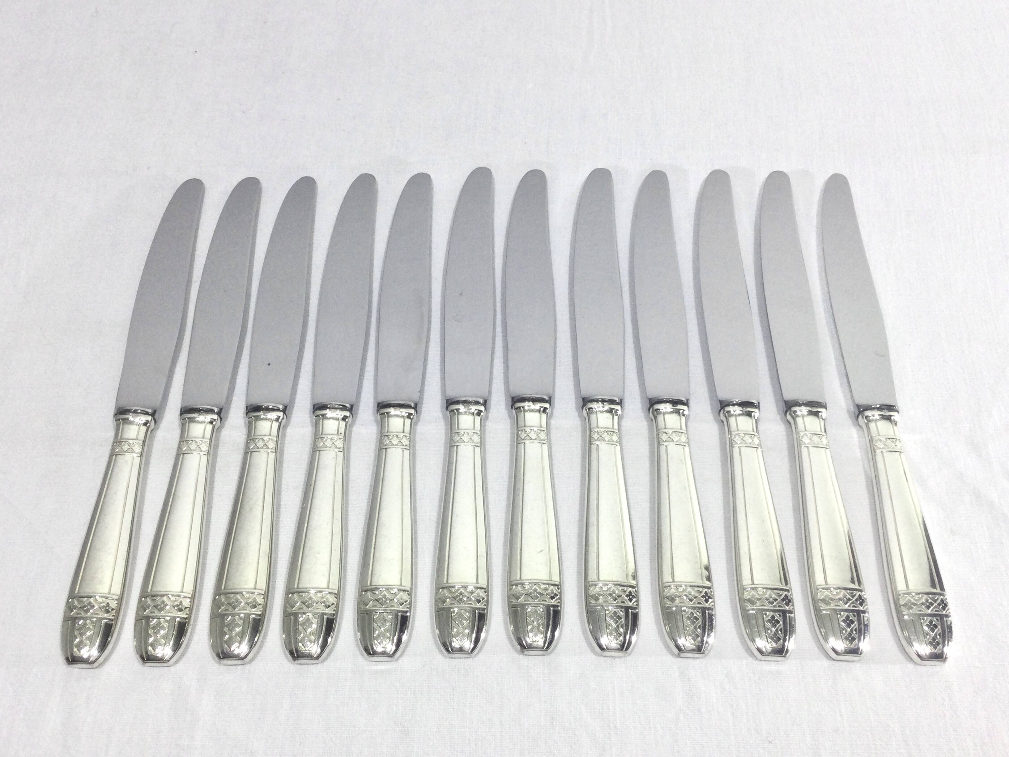 Le Mondial – 12 Grand Prix silver-plated knives