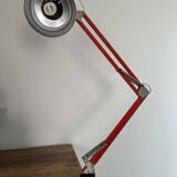 Vintage orange articulated desk lamp
