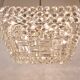 Large square chandelier by Bakalowits with diamond-shaped crystals, Austria, 1950s.