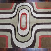 Grand tapis vintage des années 70 1970