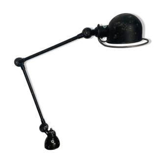 Vintage 1960s Jielde 2-arm lamp, original matte black - 100 cm