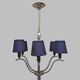 Monture de lustre Art Deco bronze nickelé