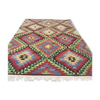 Tapis Kilim turc vintage 276x193cm