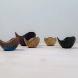 Mid-Century Modern Set of 5 Bowls Rörstrand Gunnar Nylund, Sweden, 1950s