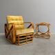 Bamboo and rattan chair by Paul Frankl, USA 1960s