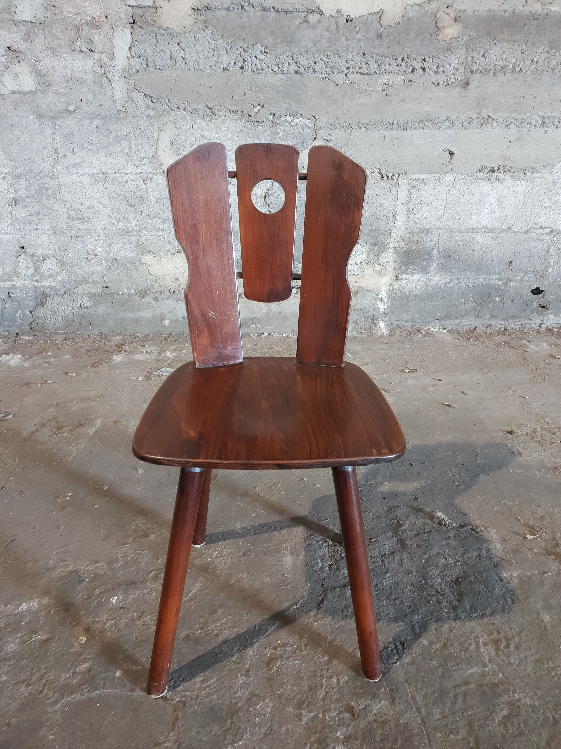 Series of 4 chalet chairs 1970