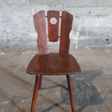 Série de 4 chaises de chalet 1970