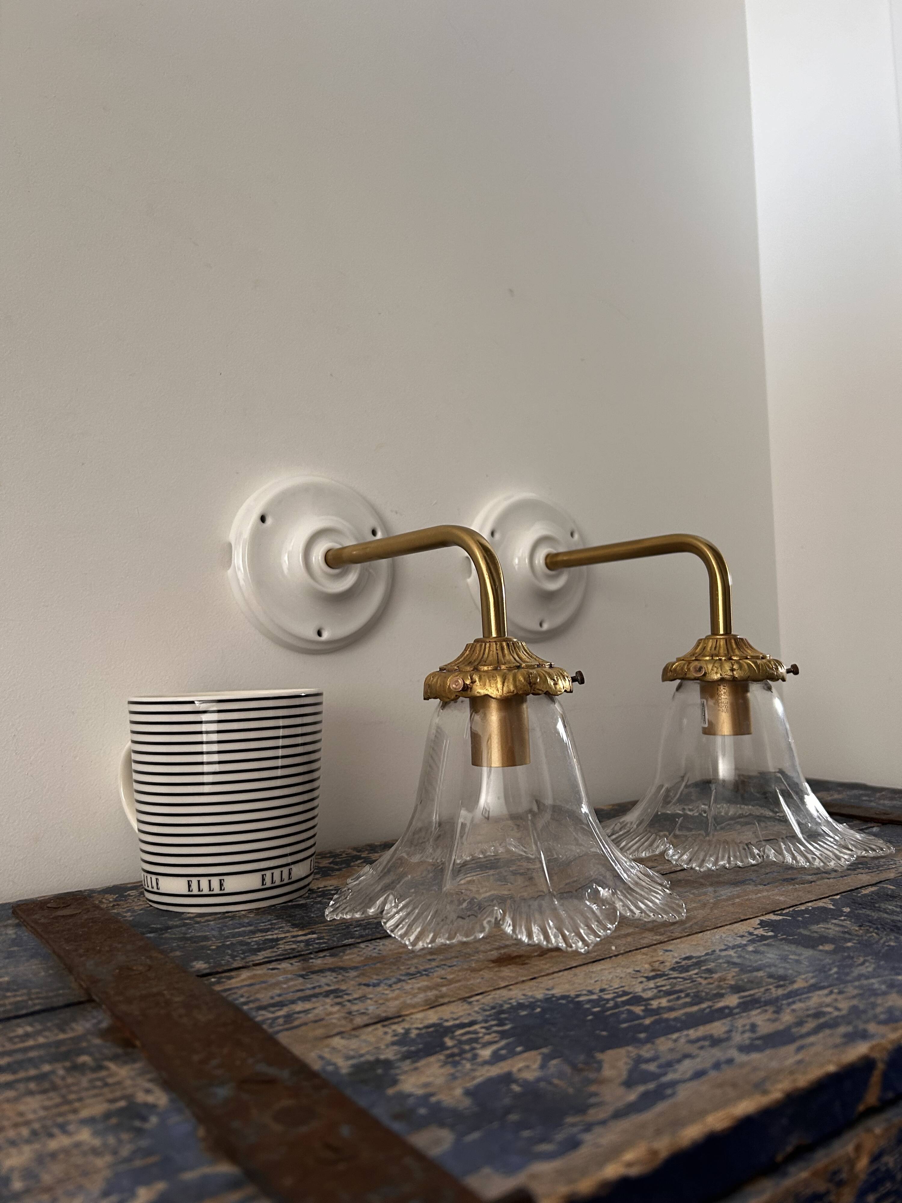 Pair of vintage wall lights