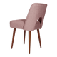 Shell chair in pink boucle, 1960s