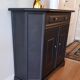 Buffet 2 portes "noir acier"