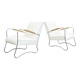 Bauhaus style armchairs, 1950s, Poland, set of 2