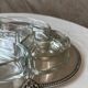 Plat de service en métal argenté