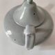 Celadon speckled glazed ceramic teapot