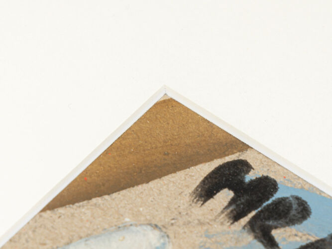 Fragmentation colorée, Gouache sur papier épais, 81 x 61 cm