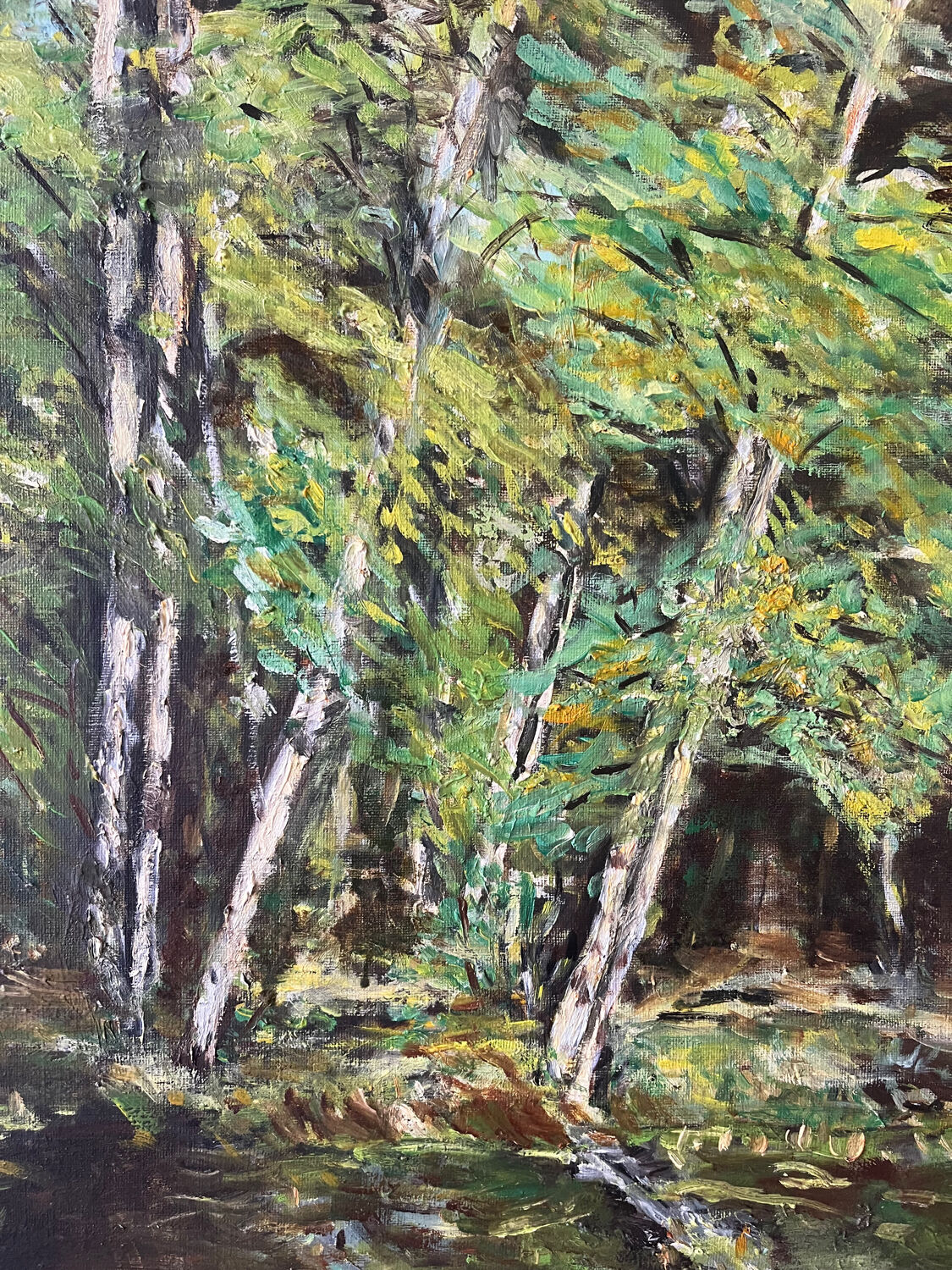 La Mare à Piat, Foret de Fontainebleau, signed R Vacher