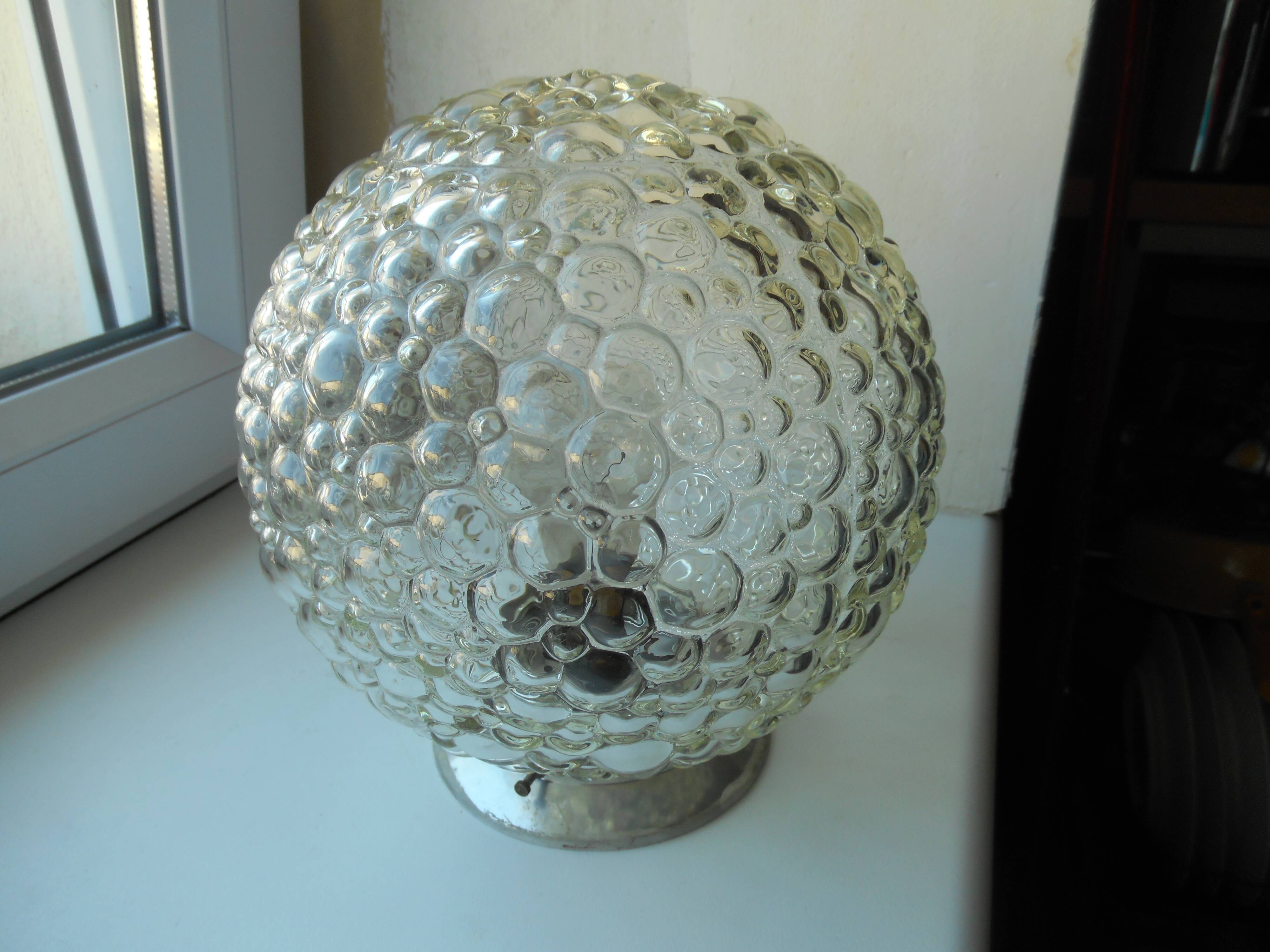 Old bubbled glass ceiling