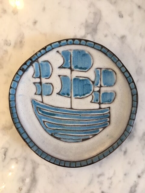 Ceramic plate Alain Maunier Valauris